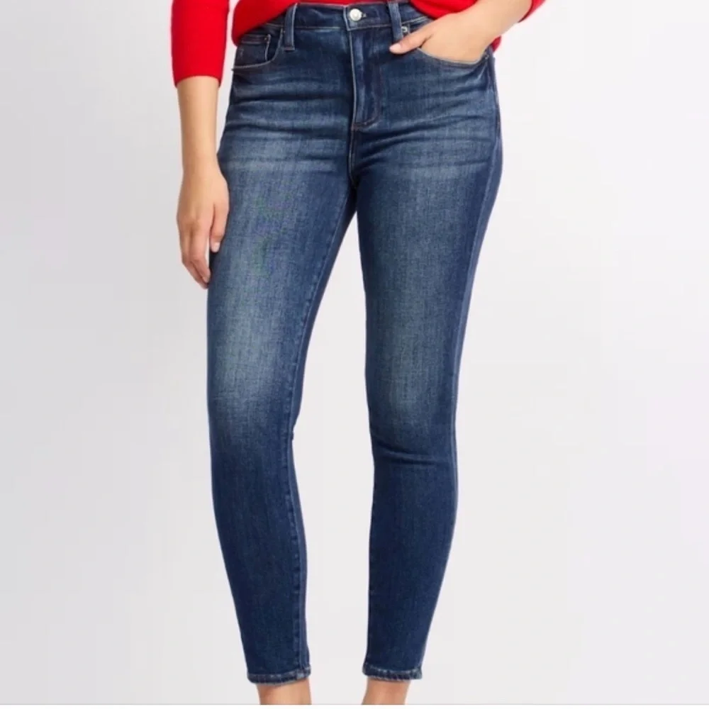 Pistola Aline High Rise Skinny Jeans Medium Wash Blue Stretch Sz 32